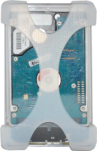 Vista 5 de 4 piezas de funda protectora de silicona para disco duro de 2.5 pulgadas, a prueba de golpes y caídas para proteger la seguridad de tu dispositivo