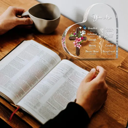 Vista 3 de Regalos cristianos inspiradores, religiosos, versículos bíblicos y regalos espirituales de aliento para mujeres, mamá, amiga, hermana, placas