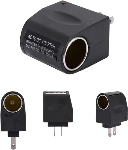 Vista 4 de Adaptador de encendedor de cigarrillos de coche convertidor de 12 V CC, convertidor de fuente de alimentación de CA a CC de 12 V, transformador