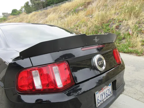 Vista 6 de Alerón de Mimbre Alto Hardcore Compatible con Mustang 2010-14 ¡Fabricado en Estados Unidos!