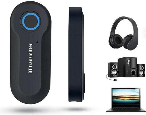 Vista 6 de Adaptador de transmisor Bluetooth, transmisor USB estéreo portátil inalámbrico para dispositivos de audio de 0.138 in y conexiones RCA, Bluetooth