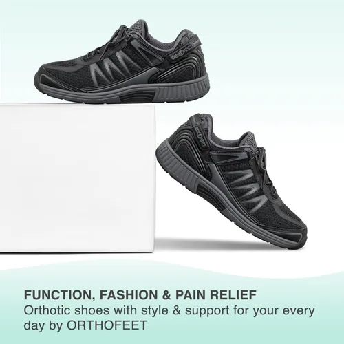 Vista 6 de Orthofeet Men's Orthopedic Knit Sprint Tie-Less Sneakers