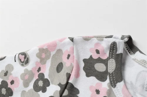 Vista 4 de Mud Kingdom Vestido de Pascua para niñas, lindo conejo, manga corta, cuello redondo, algodón, casual