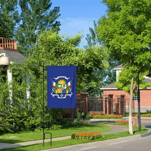 Vista 9 de Coat of arms of the Central African Republic Garden Flag 12.5"x18" Inch Double Sided Garden Flags Home Lawn Outdoor Decor Flags Party Banner Welcome