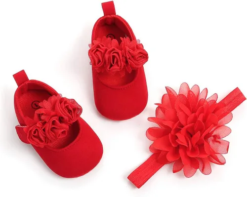 Vista 27 de Zapatos de vestir florales Mary Jane para bebé niña 01 Blanco