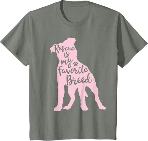 Vista 108 de Pitbull Rescue Is my Favorite Breed Dog Pit Bull Mama - Camiseta, Negro, S