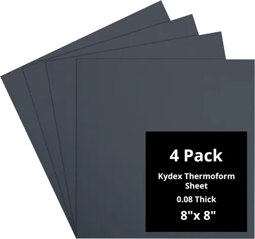 Vista 62 de Kydex Sheets - Solid Color DIY Kit for Crafting Holsters, Sheaths, and Mag Pouches - (8x8, 8x12, 12x12), Premium Thermoform Sheets - Thick, Durable