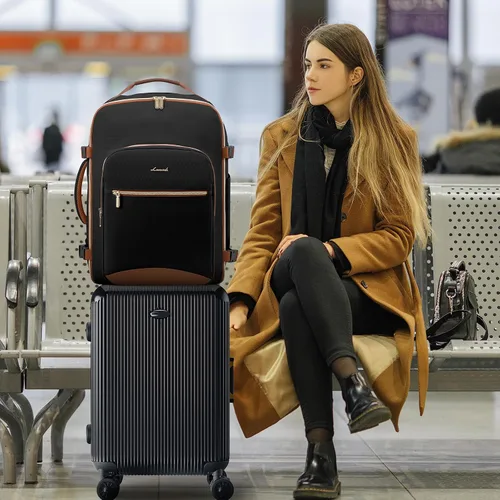 Vista 6 de LOVEVOOK Mochila de viaje para llevar a bordo, Mochilas de viaje