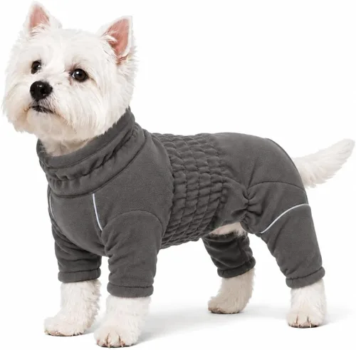 Vista 21 de Lovelonglong Abrigo cálido para perro, chaqueta resistente al viento para perros pequeños, medianos y grandes, abrigo de invierno de forro polar