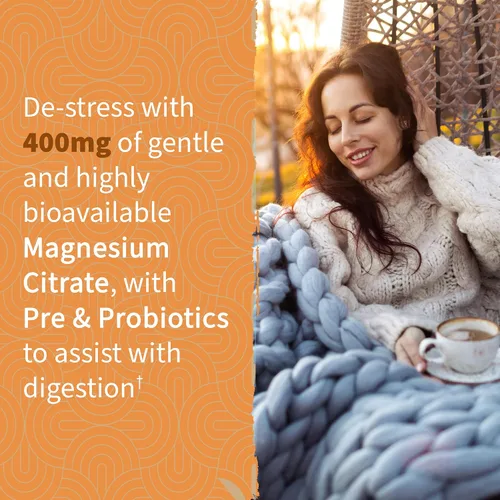 Vista 4 de Garden of Life Gomitas de Suplemento de Citrato de Magnesio con Prebióticos y Probióticos para el Estrés, el Sueño y la Recuperación - Vegano, Sin