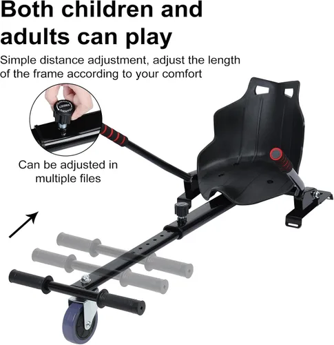 Vista 6 de Hoverboards - Accesorio de asiento para aeropatinetas de 6.5 a 10 pulgadas, accesorio para aeropatinetas Go Kart para niños y adultos, accesorio