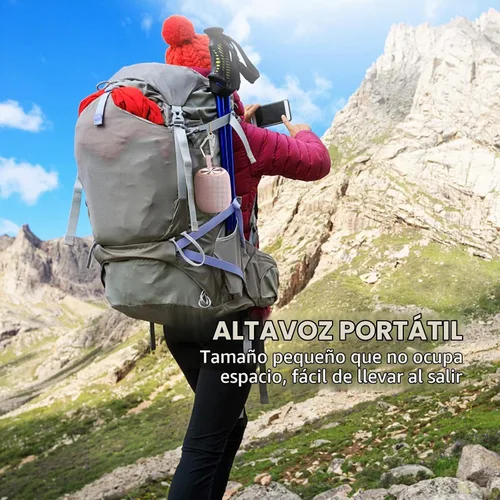 Vista 8 de Altavoces Bluetooth portátiles inalámbricos impermeables IPX7 Bluetooth 5.0 doble emparejamiento mini altavoz de ducha, sonido envolvente estéreo