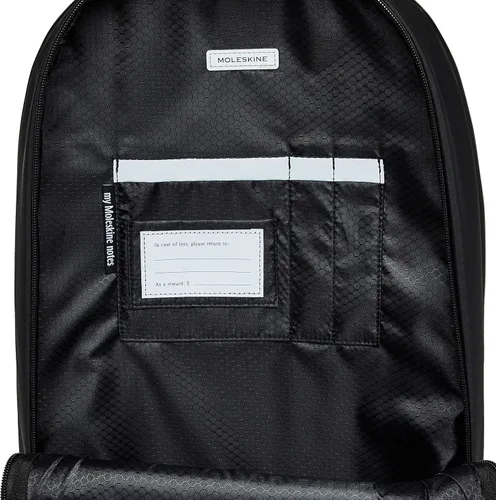 Vista 3 de Moleskine Men's Women's Metro Backpack, 15-Inch Laptop Storage, Business Backpack, Black x Sapphire Blue