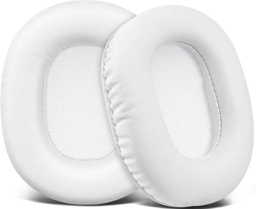 Vista 18 de SOULWIT Almohadillas de repuesto para auriculares de monitor Audio Technica ATH M50X M50XBT M50RD M40X M30X M20X MSR7 SX1, almohadillas con piel