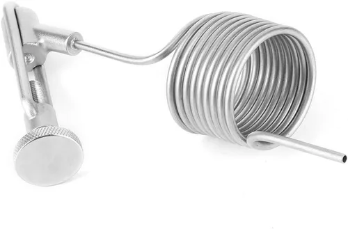 Vista 6 de 304 Stainless Steel Sampling Coil Defoamer,Beer Brewing Sampling Valve Coil Defrother Homebrew Fermenter Accessory Silver