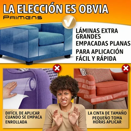 Vista 4 de Protectores de muebles resistentes a arañazos para gatos, para sofá, puertas, protectores de sofá transparentes contra arañazos de gatos