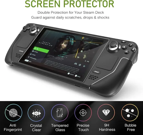 Vista 6 de ivoler Paquete de 3 Protector de pantalla de vidrio templado para cubierta de vapor de 7 pulgadas 2022 nueva versión, protector de pantalla