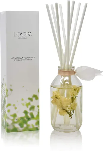 Vista 17 de Set de difusor de cañas, difusor de aceite perfumado con aroma a ámbar romántico y varillas, accesorios de fragancia para el hogar para decorar