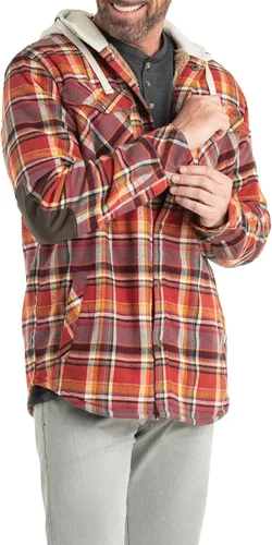 Vista 2 de Legendary Whitetails Chaqueta tipo camisa de franela con capucha y forro bereber para hombre