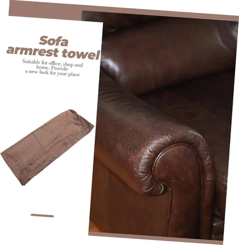 Vista 5 de IMIKEYA Juego de protectores elásticos para reposabrazos de sofá, fundas de brazo de muebles para reposabrazos de sofá