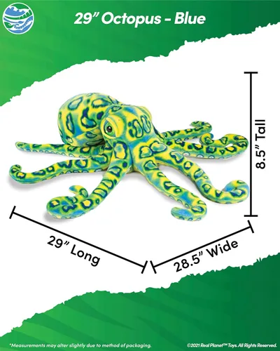 Vista 2 de Real Planet Peluche de Sea Life, regalo realista para niños de todas las edades, peluche de criaturas marinas del océano, regalos de cumpleaños