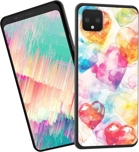 Vista 50 de Funda delgada para Google Pixel 4 XL, funda delgada de silicona de TPU suave a prueba de golpes para Google Pixel 4 XL, cruz negra