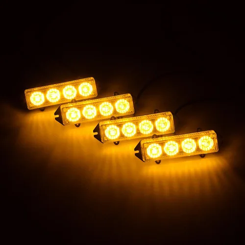 Vista 6 de CORP - Barra de luz estroboscópica de emergencia de 46 pulgadas con 108 LED y 4 luces estroboscópicas intermitentes de 4 LED, caja de control