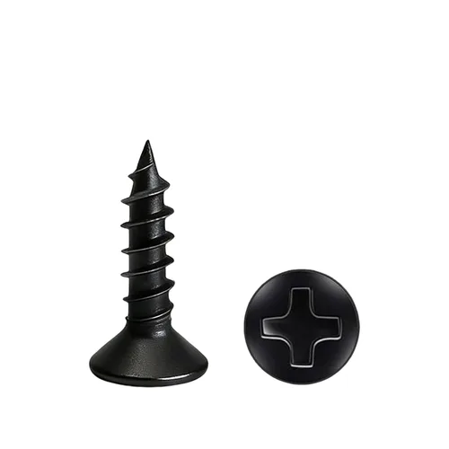 Vista 18 de Tornillos de madera M3 de 1-5/8 pulgadas, tornillos de madera cortos, tornillos pequeños de cabeza plana, tornillos autorroscantes para paneles