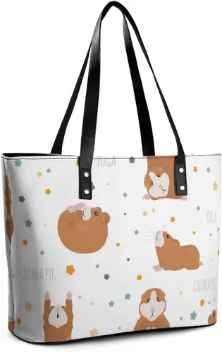 Vista 3 de Bolso de mano de piel de conejillo de indias para mujer, Multi