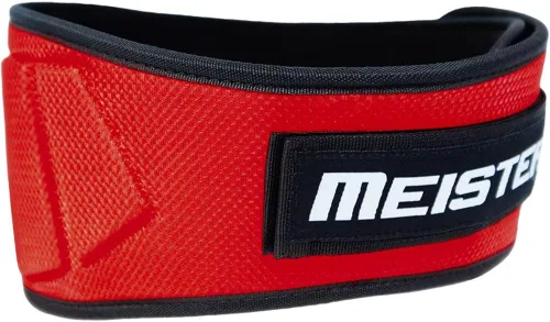 Vista 6 de Meister Cinturón de levantamiento de pesas de neopreno contorneado 6" soporte trasero