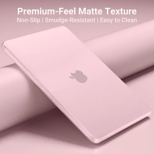 Vista 5 de MOSISO Compatible con MacBook Neo Case 13 pulgadas 2026 A3404 A18 Pro Chip Rubor transparente