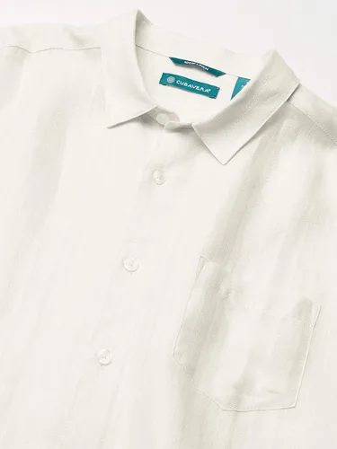 Vista 2 de Cubavera Camisa Dobby de un bolsillo para hombre