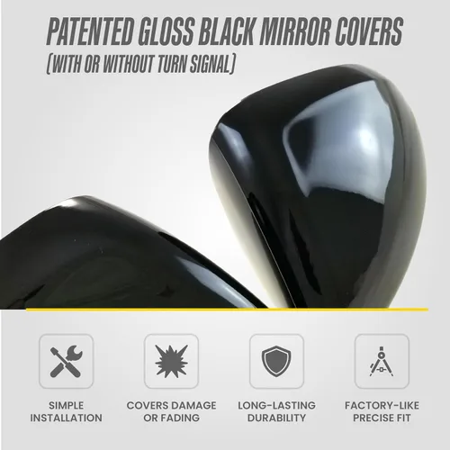 Vista 4 de Trim Illusion MC6273BLK - Cubierta de espejo cromada para Chevrolet 16-19