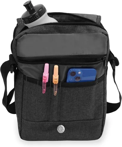 Vista 6 de Everest Bolsa de utilidad con bolsillo para tablet, Carbón, talla única , Bolsa de utilidad con bolsillo para tablet