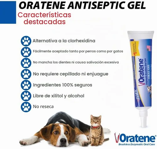 Vista 3 de Pet King Brands ZYMOX Oratene Gel Bucal Sin Cepillo para Perros y Gatos, 1oz