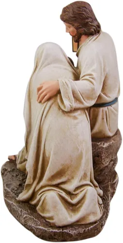Vista 4 de CBC Group Avalon Gallery - Figura de resina de Adviento y Navidad, 9.25 pulgadas, Blessed Holy Family