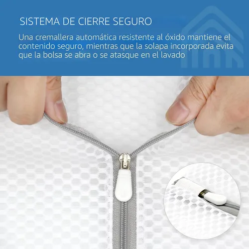Vista 5 de Muchfun - 3 bolsas de lavandería duraderas de malla tipo panal para ropa delicada, 12 x 16 pulgadas (3 medianas) 3M US