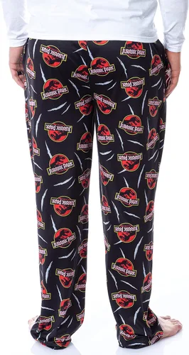 Vista 4 de INTIMO Jurassic Park - Pantalones de pijama para hombre, diseño de dinosaurio