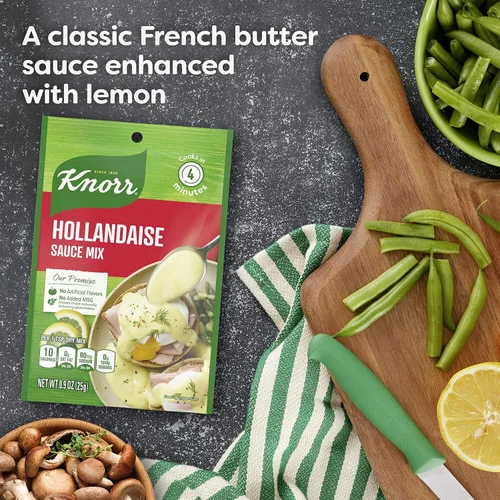 Vista 4 de Mezcla de salsas Knorr para comidas simples y guarniciones Hollandaise, sin sabores artificiales, sin GMS añadido 0.9 oz, paquete de 24