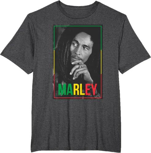 Vista 21 de Camiseta blanca oficial de Bob Marley Photo S Negro