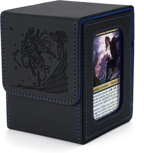 Vista 15 de Venssu Angel Themed MTG Deck Box with Commander Display (White and Grey)