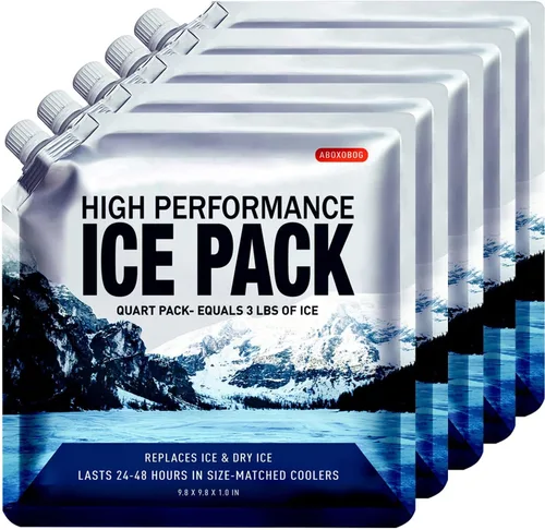 Vista 16 de Bolsas de hielo reutilizables para enfriadores, paquetes de congelador de gel de larga duración para bolsas más frías, lonchera, bolsa enfriadora