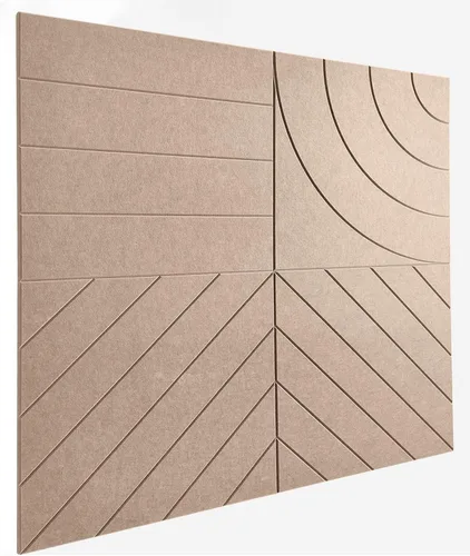 Vista 24 de Paneles acústicos cuadrados de 11.18 pulgadas, paquete de 12 paneles de pared que absorben el sonido, azulejos decorativos de fieltro insonorizados