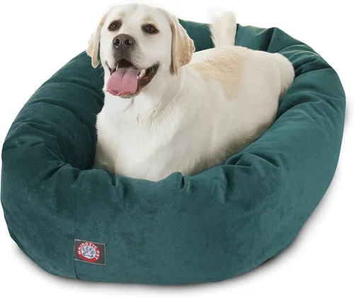 Vista 45 de Majestic Pet Villa - Cama para perros de espuma viscoelástica triturada de 32 pulgadas para perros de tamaño mediano, 32 x 23 x 7 pulgadas, cama