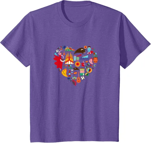 Vista 14 de I Love España Cute Español Orgullo, Madrid Barcelona playera, niños 10, Lemon Limón