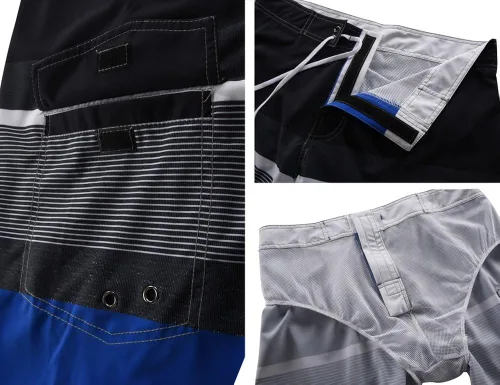 Vista 4 de Nonwe Pantalones cortos deportivos para hombre de secado rápido con forro