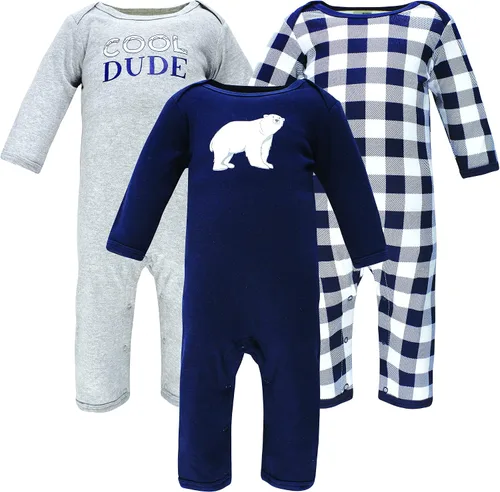 Vista 90 de Hudson Baby - Overol unisex de algodón para bebé Manzana