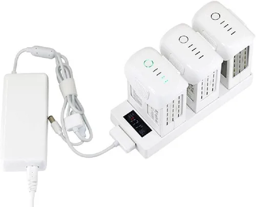 Vista 5 de 1* 3-Port Cargador de batería de carga rápida Base Adaptador de base para DJI Phantom 4 Pro/Adv/Pro+