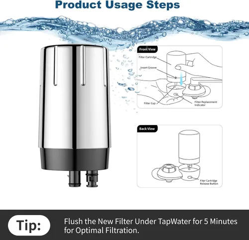 Vista 8 de Paquete de 2 filtros de repuesto para grifo Brita® 36311 Sistema de filtración de agua del grifo compatible con filtros de repuesto Brita® 36313