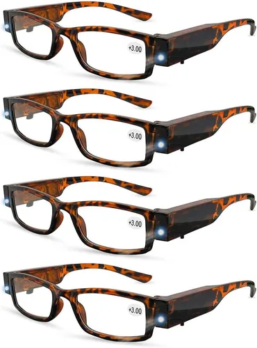 Vista 12 de Gafas de lectura con luces LED lectores con luces Lector de lupa +59.1 in